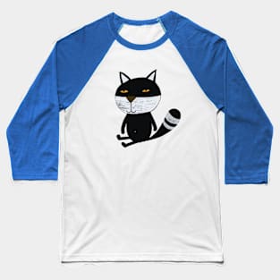 black cat Baseball T-Shirt